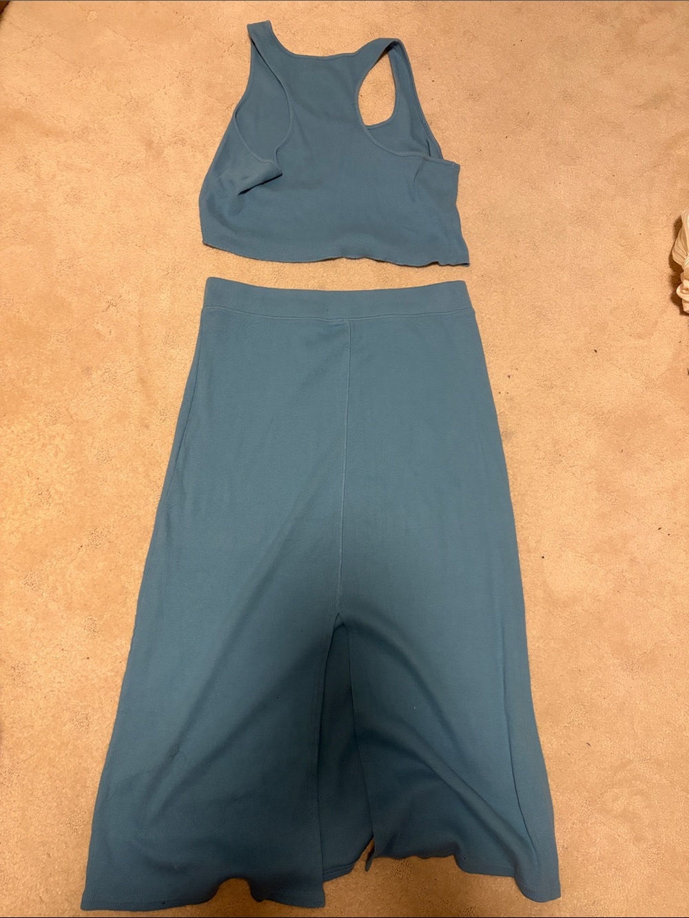 Free People Beach Blue Women's Racerback Tank & Skirt Set XL New w/o Tags - Picture 5 of 5